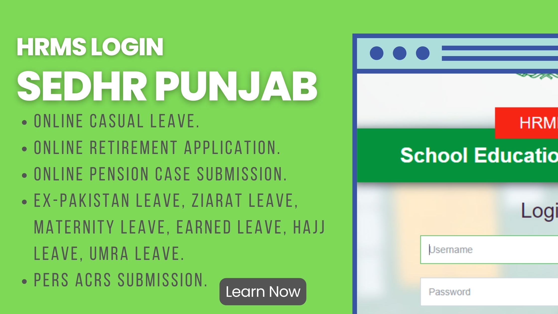 sedhr-punjab-website-login
